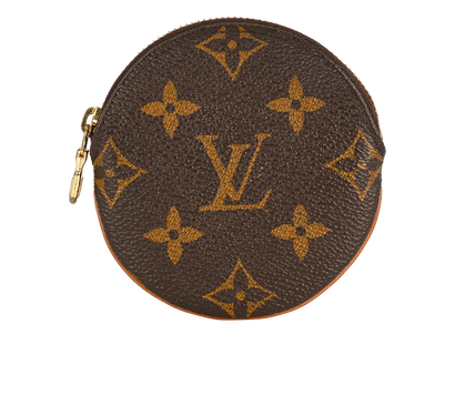 Louis Vuitton Round Coin Purse, &pound;110, Accessories, Brown, Canvas, Front view